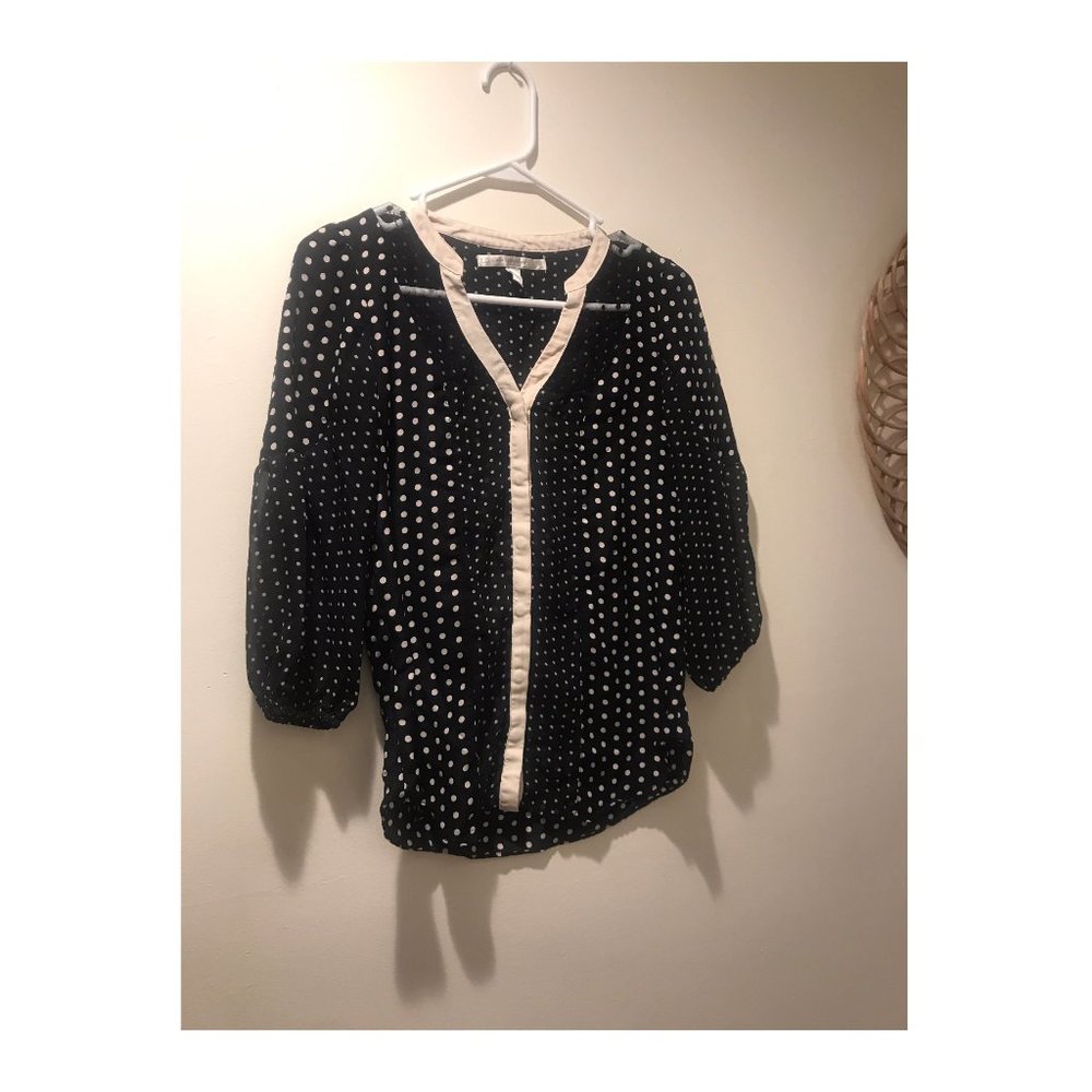 Sheer Polka Dot Blouse